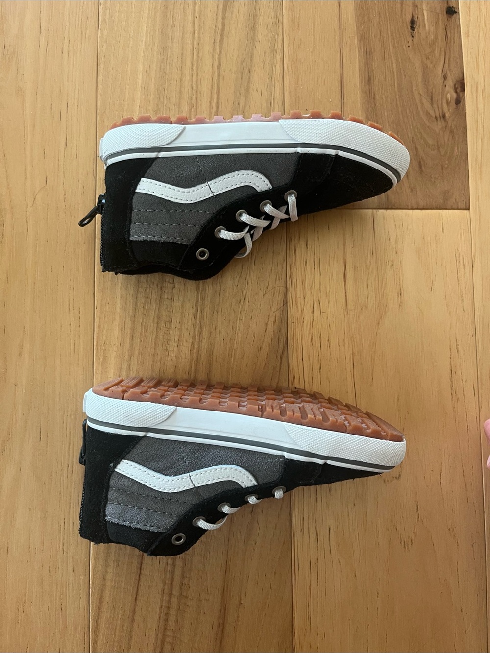 Vans Kids Black and Gray High-Top Skate Sneakers - Picture 5 of 8